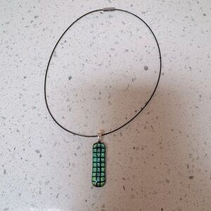 Glass Art Pendant Necklace